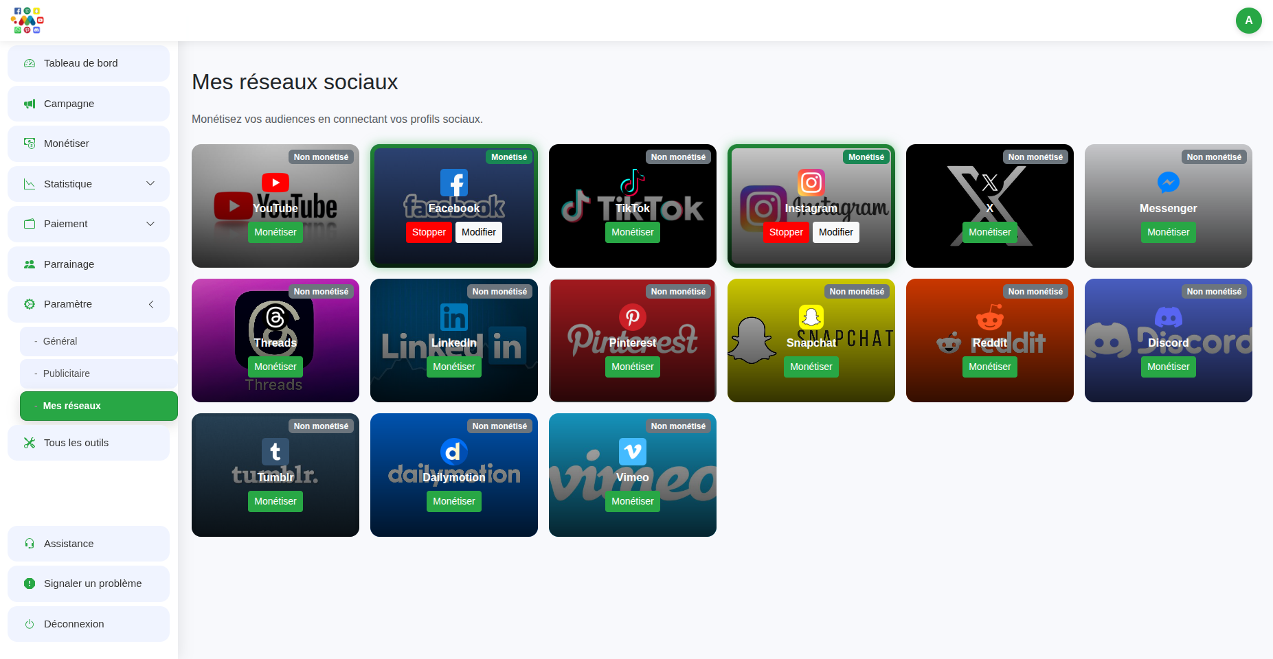 R&eacute;seaux sociaux